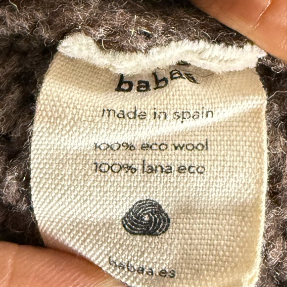 Babaa No. 17 Jumper - Oak - oversized 100% wool turtleneck sweater - Picture 8 of 9